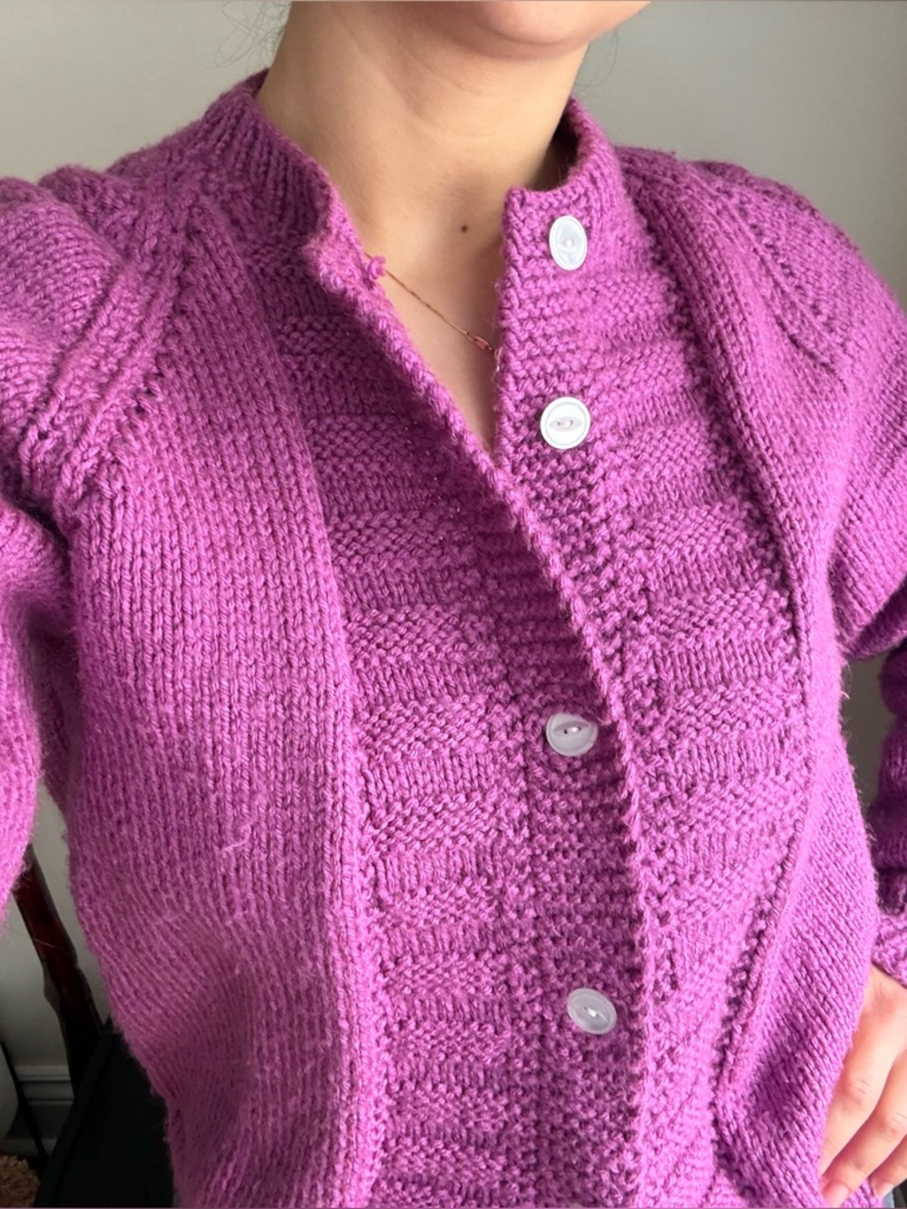 Magenta Cardigan